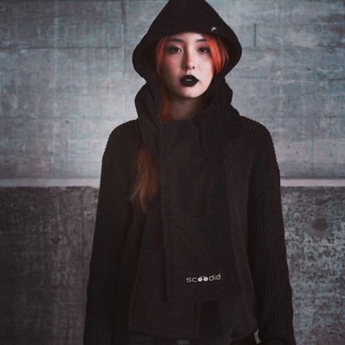 Cappuccio scoodie con - scoodie, sciarpa