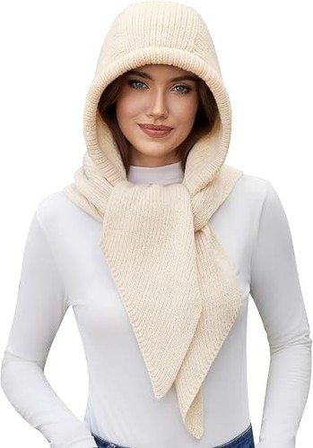 Sciarpa con cappuccio donna - sciarpa,