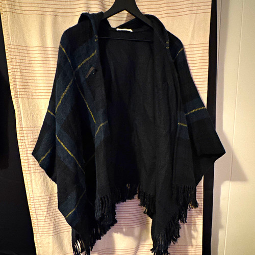 Poncho scialle donna con